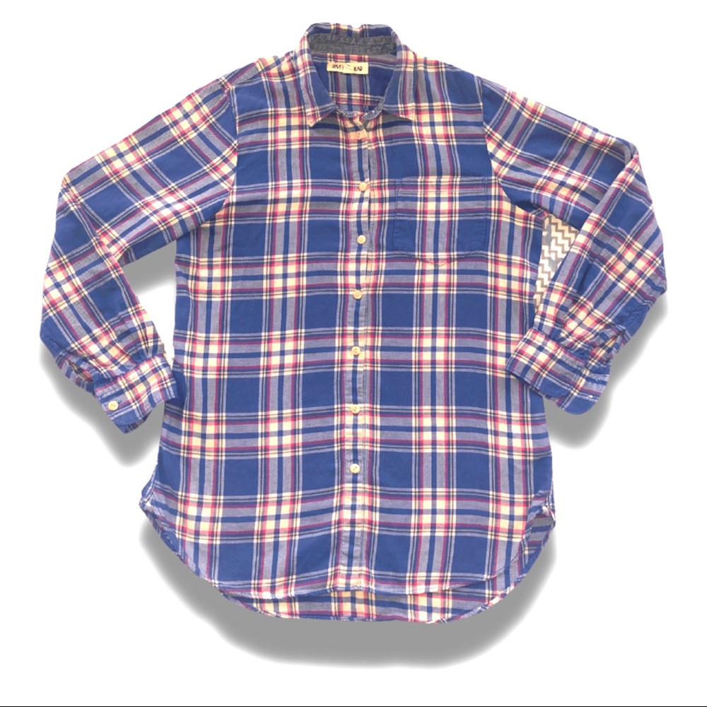 Women’s, Tops, Rivet & Thread, Medium, Blue Plaid